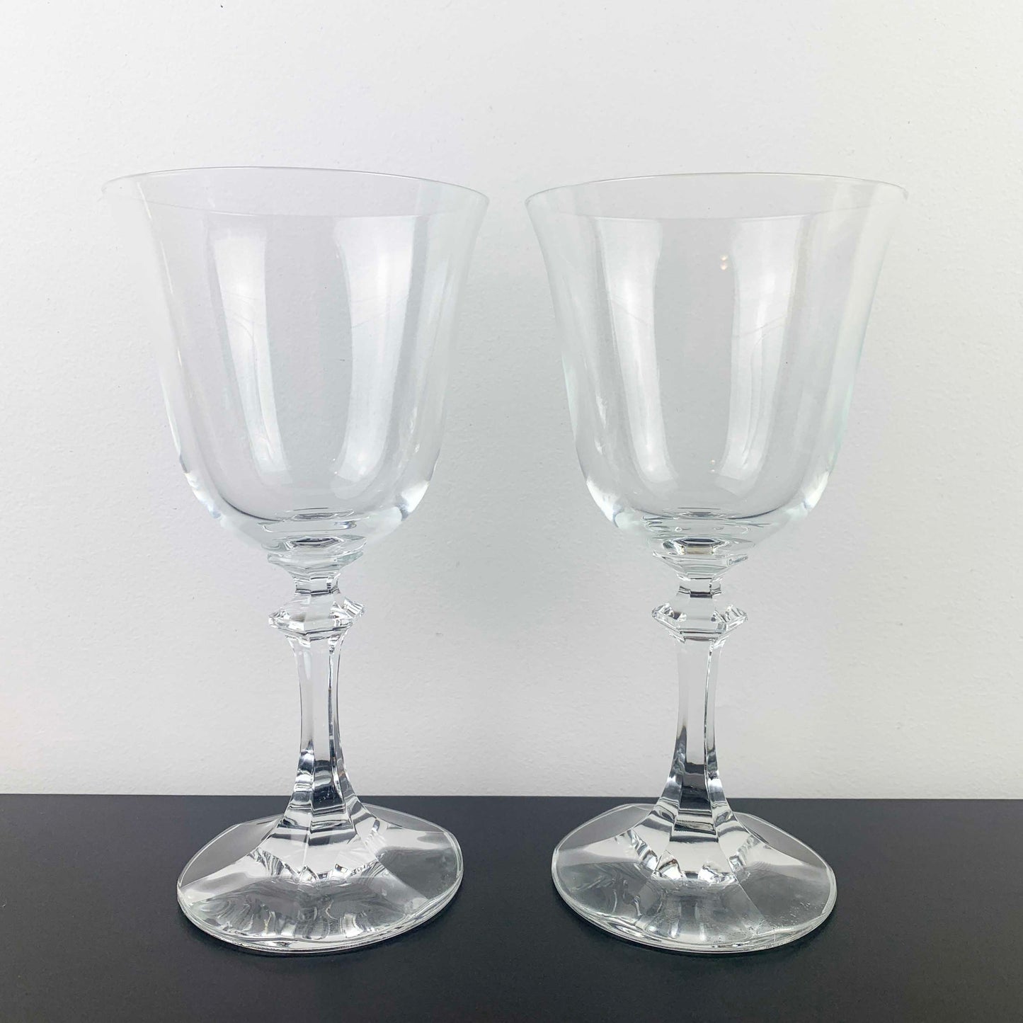 Crystal Wine and Water Goblets