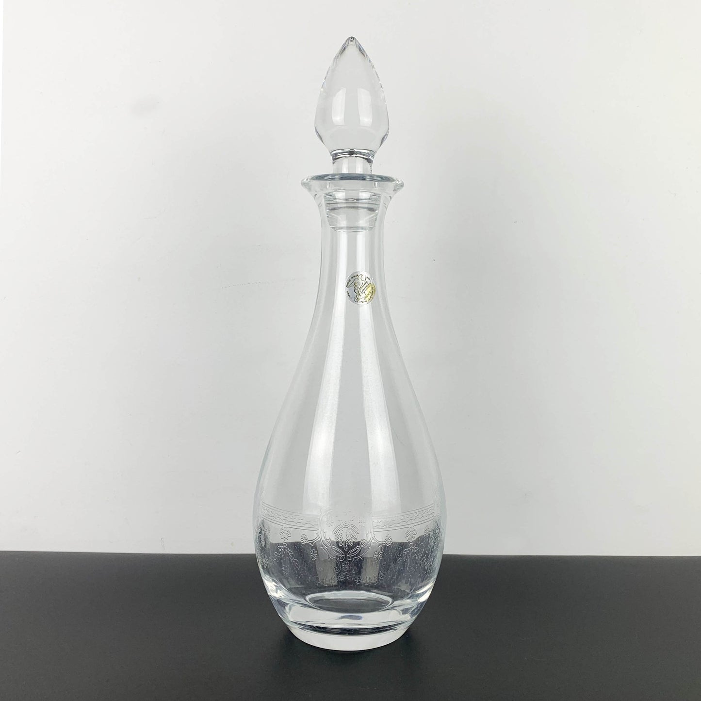 Cristal D'Arques 'Dampierre' Etched Decanter Set