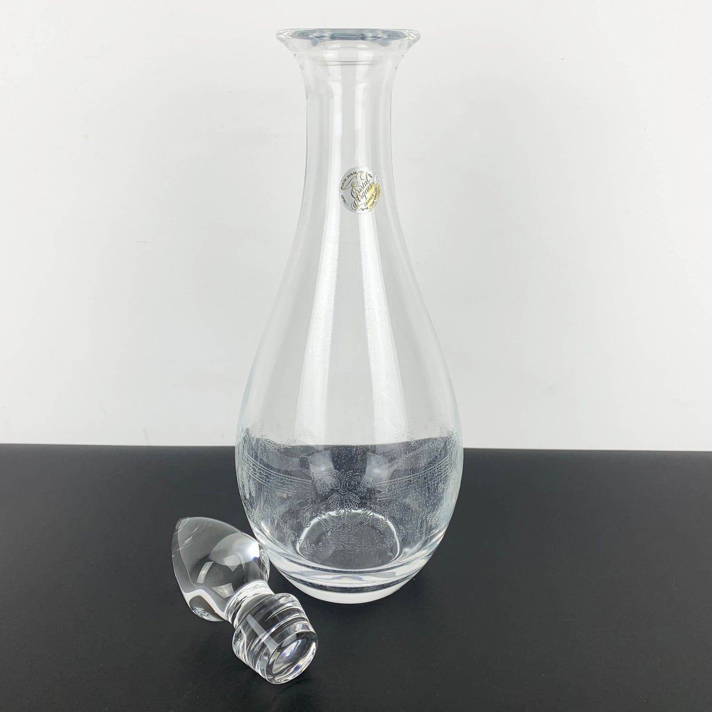 Cristal D'Arques 'Dampierre' Etched Decanter Set