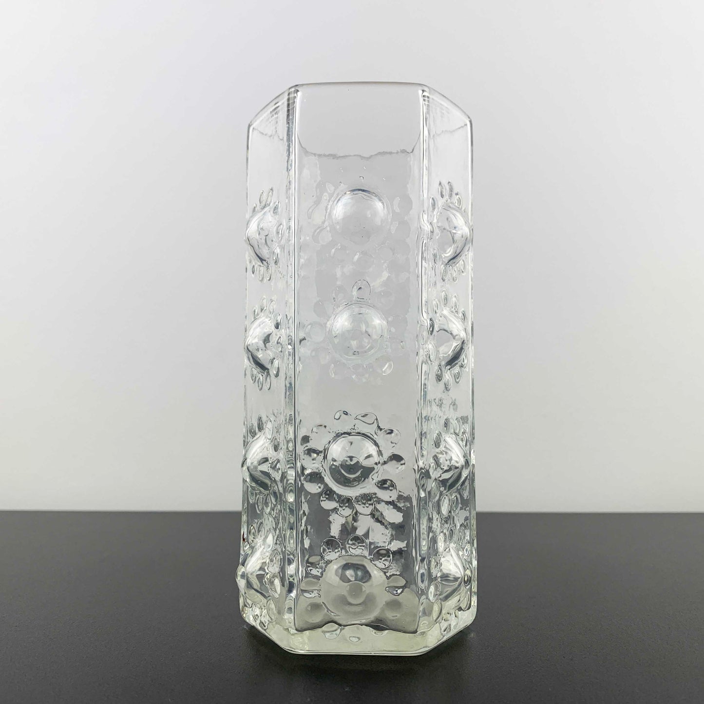 Dartington Crystal 'Nipple' Vase by Frank Thrower 1969
