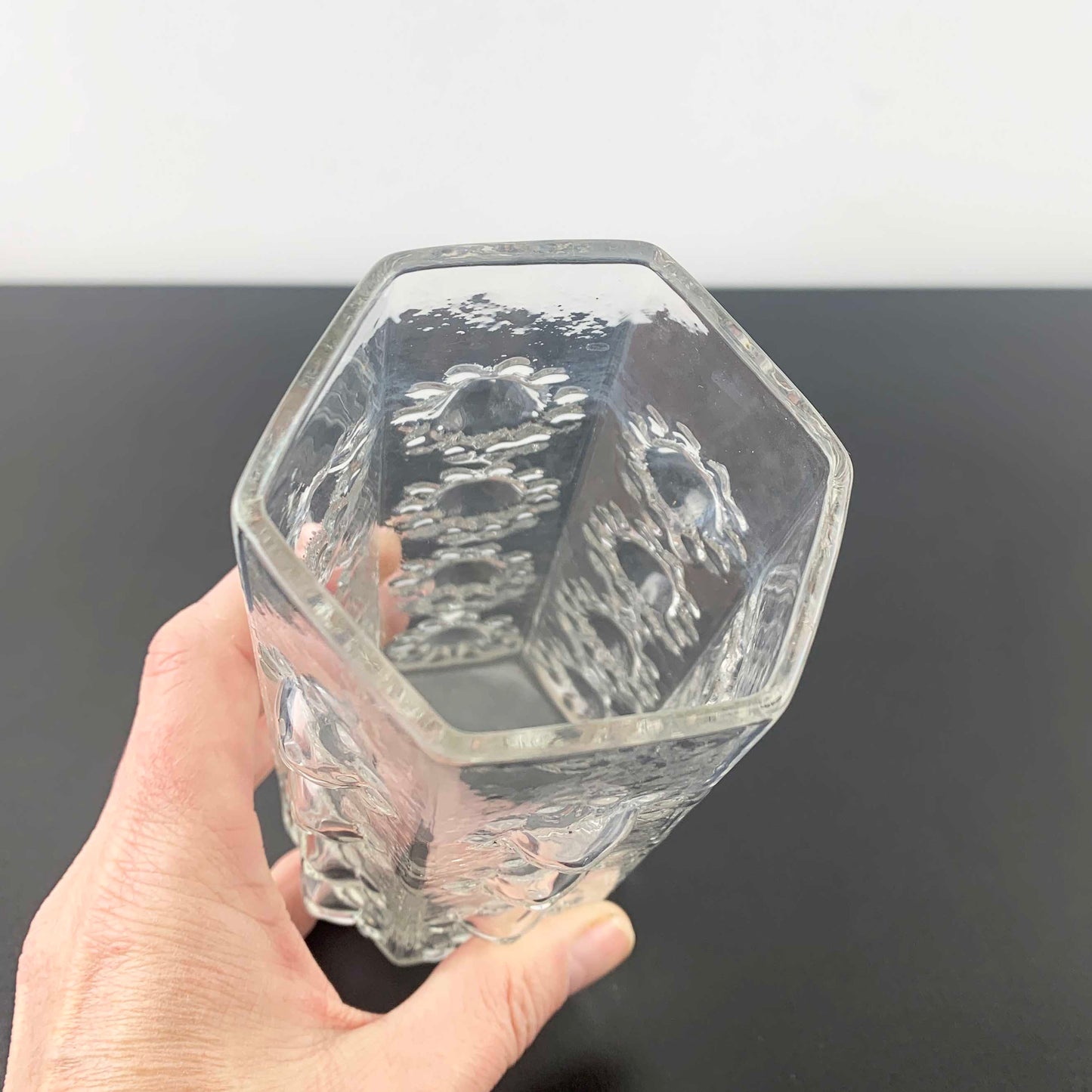 Dartington Crystal 'Nipple' Vase by Frank Thrower 1969