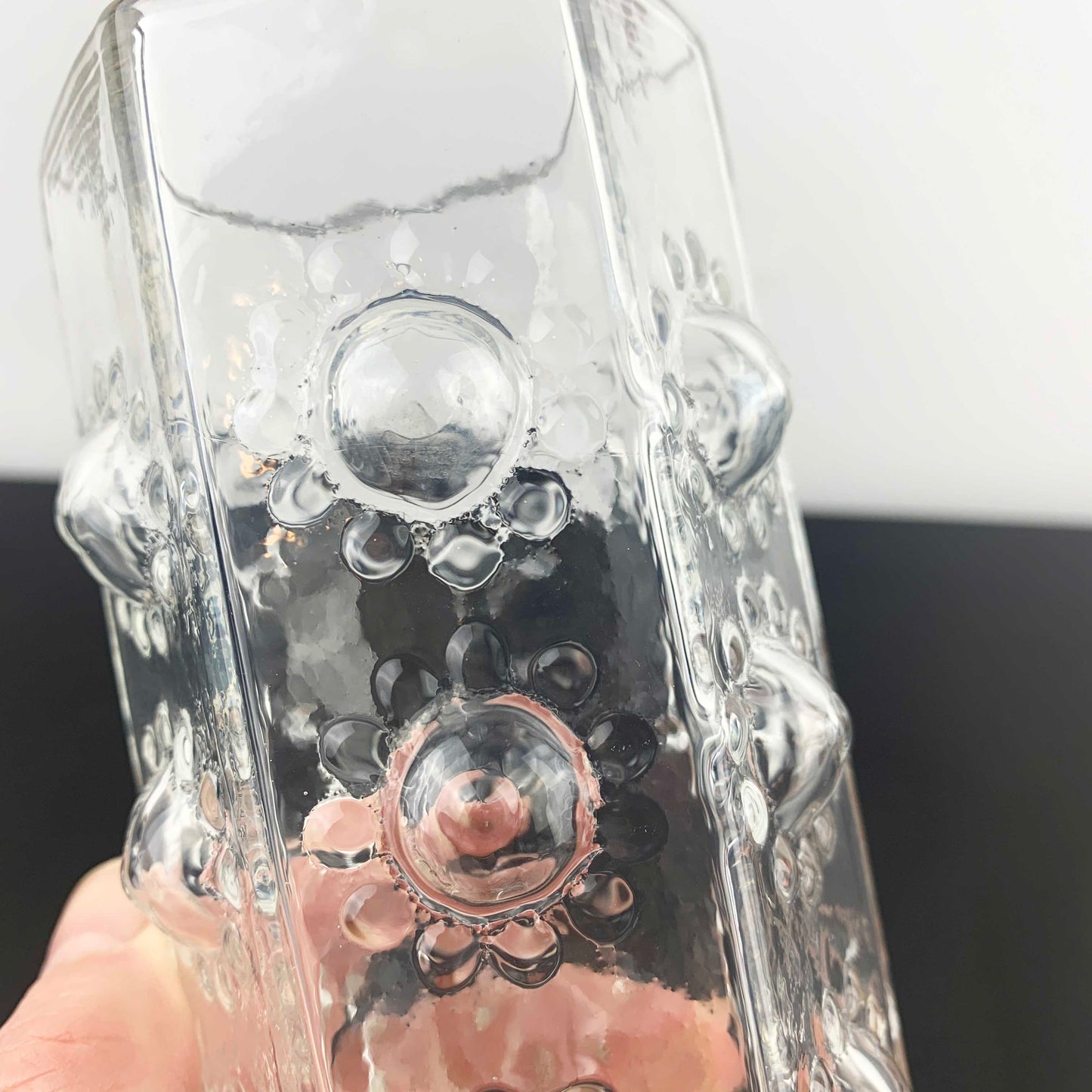 Dartington Crystal 'Nipple' Vase by Frank Thrower 1969