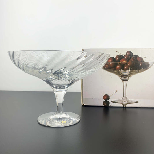 Dartington Crystal 'Ripple' Comport by Frank Thrower