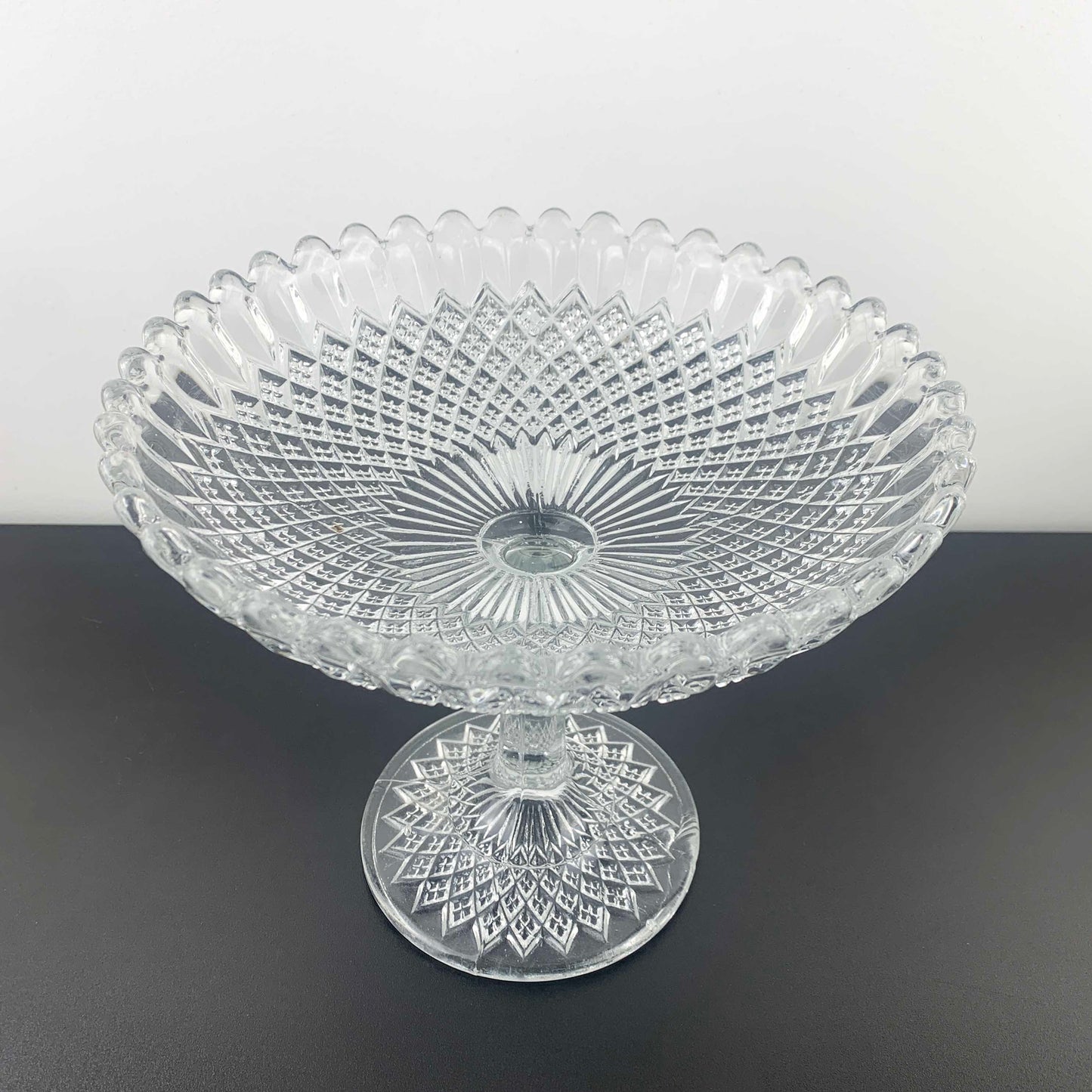 Davidson Glass Suite 1895 footed compote c.1920's