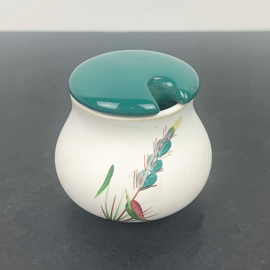 Denby Pottery 'Green Wheat' Mustard Pot