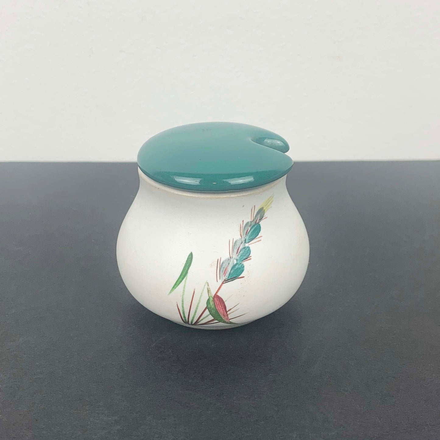 Denby Pottery 'Green Wheat' Mustard Pot