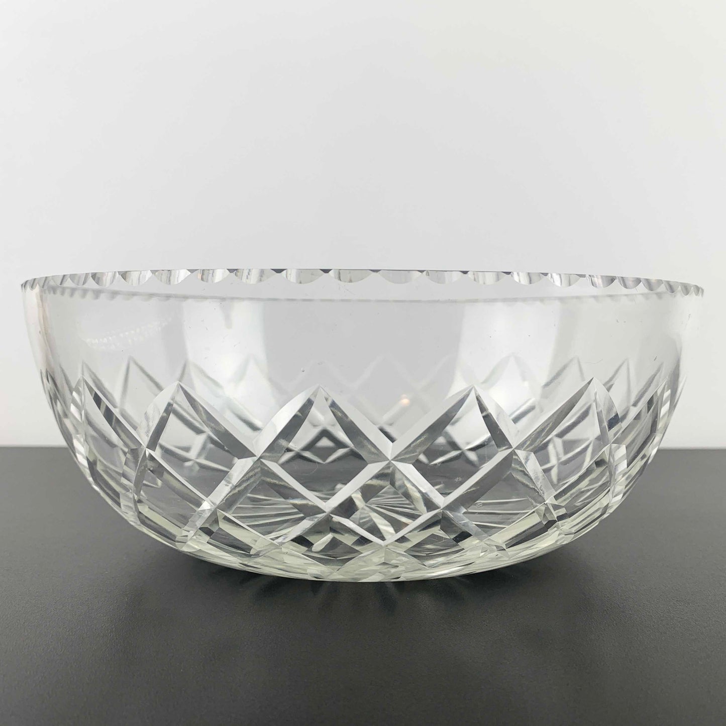 Crystal Bowl and Footed Cake Plate Set