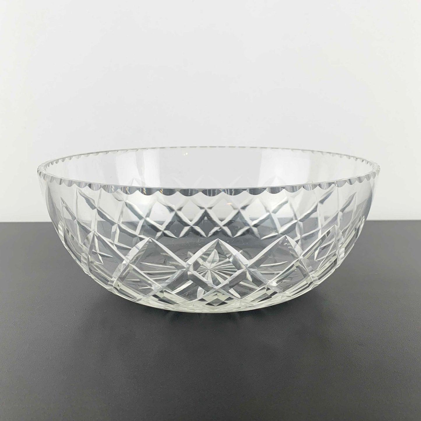Crystal Bowl and Footed Cake Plate Set