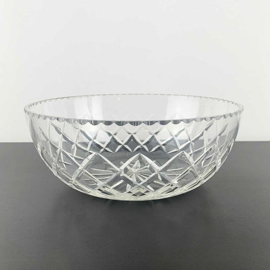 Crystal Bowl and Footed Cake Plate Set
