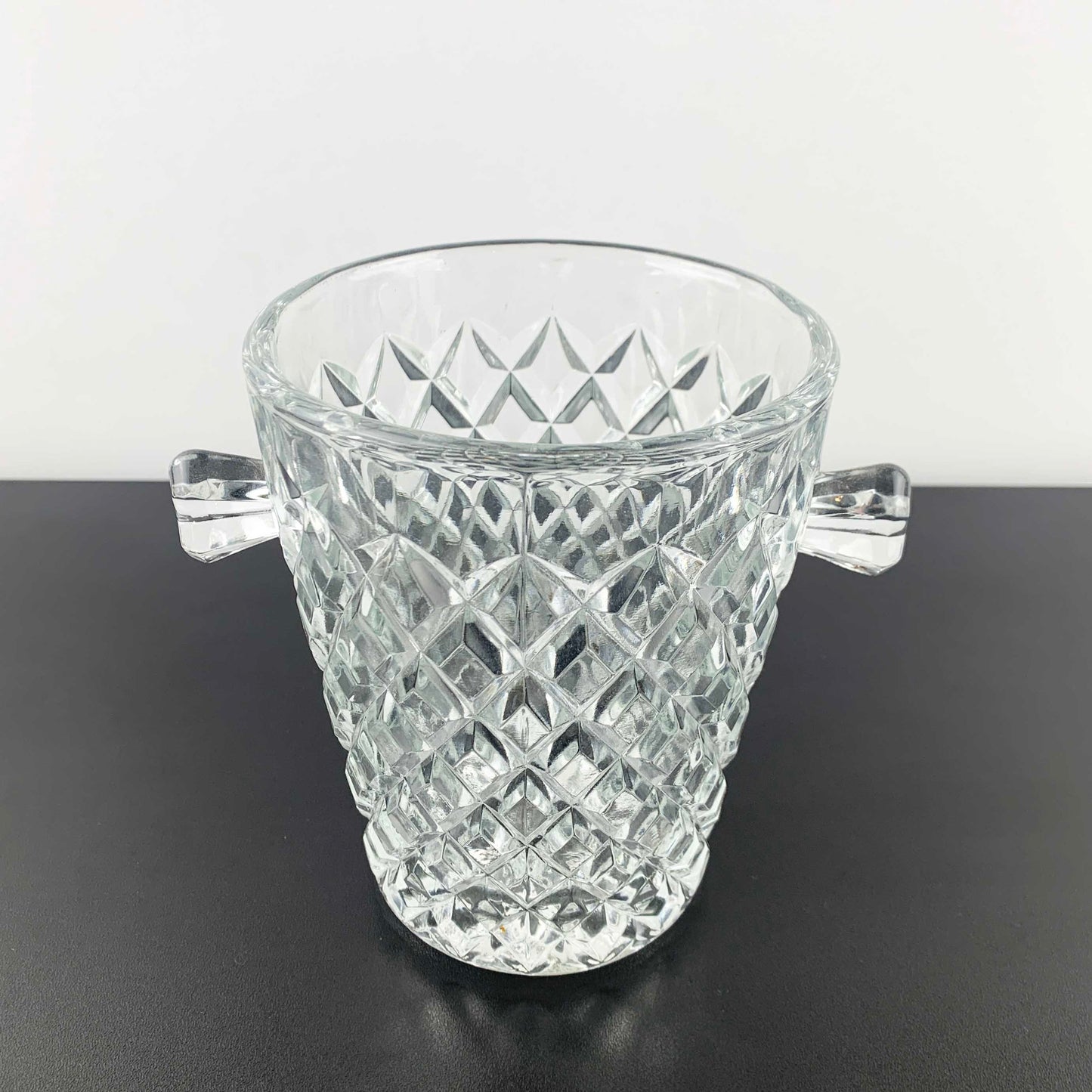 Twin Handled Diamond Cut Ice Bucket