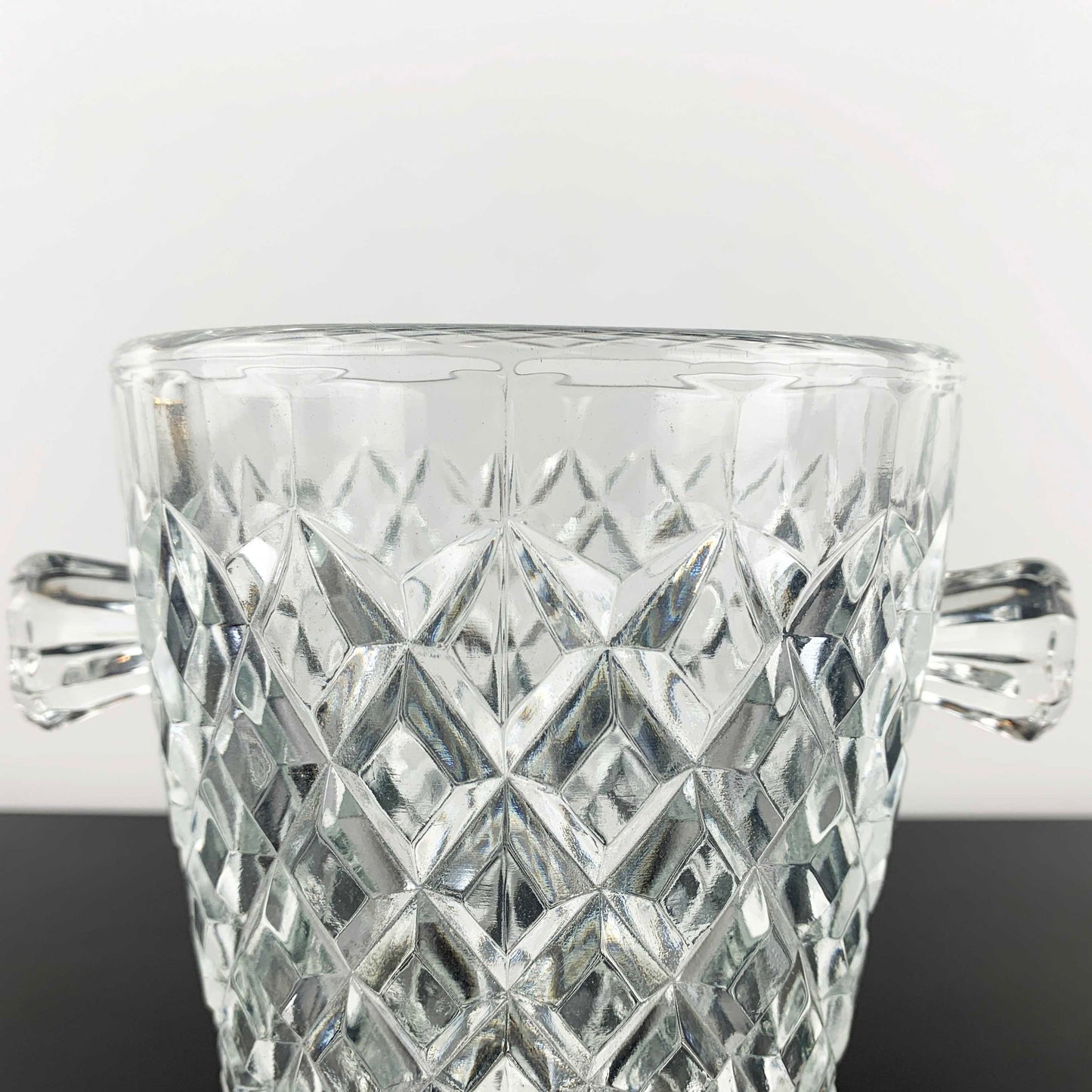 Twin Handled Diamond Cut Ice Bucket