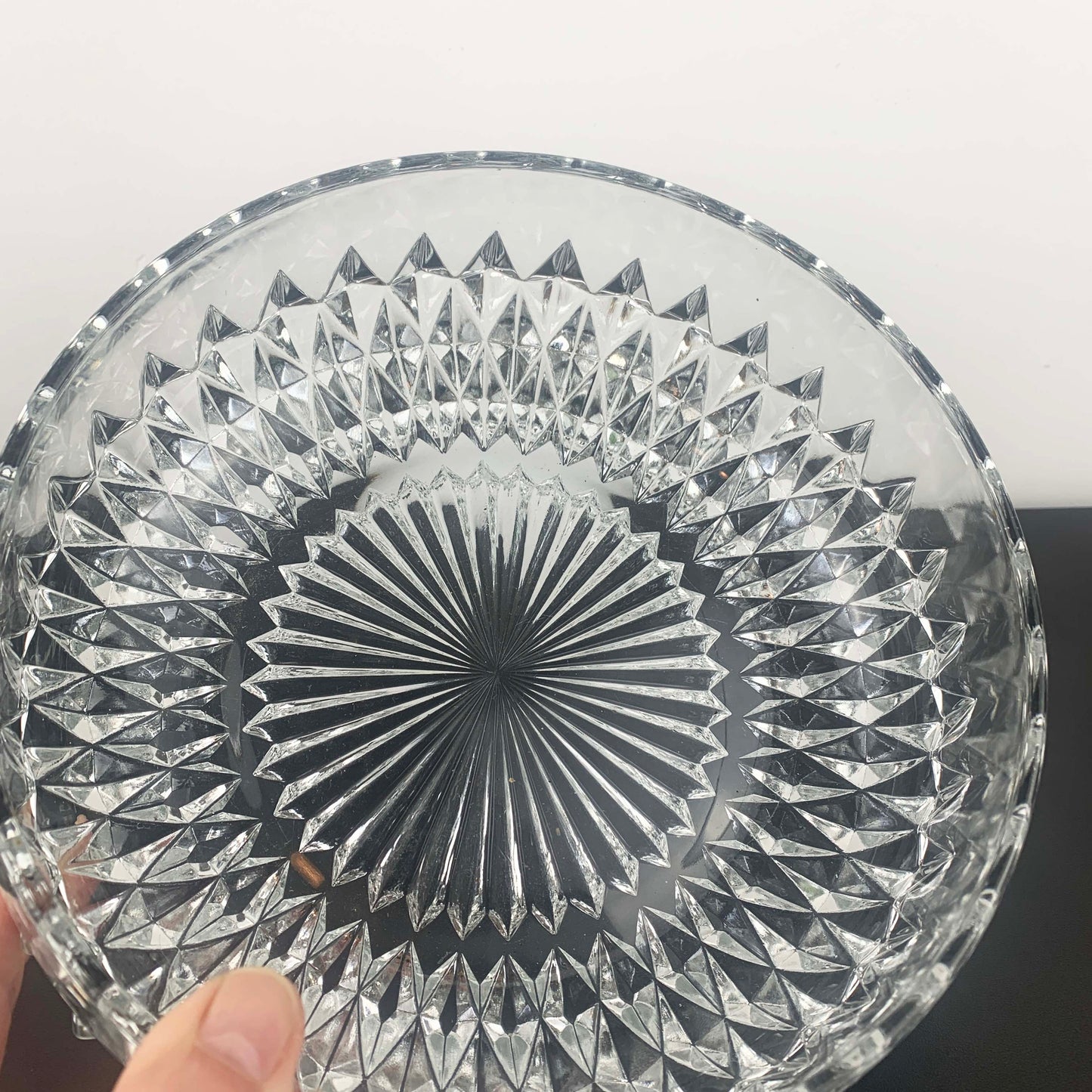Indiana Glass Diamond Point Large Serving Bowl