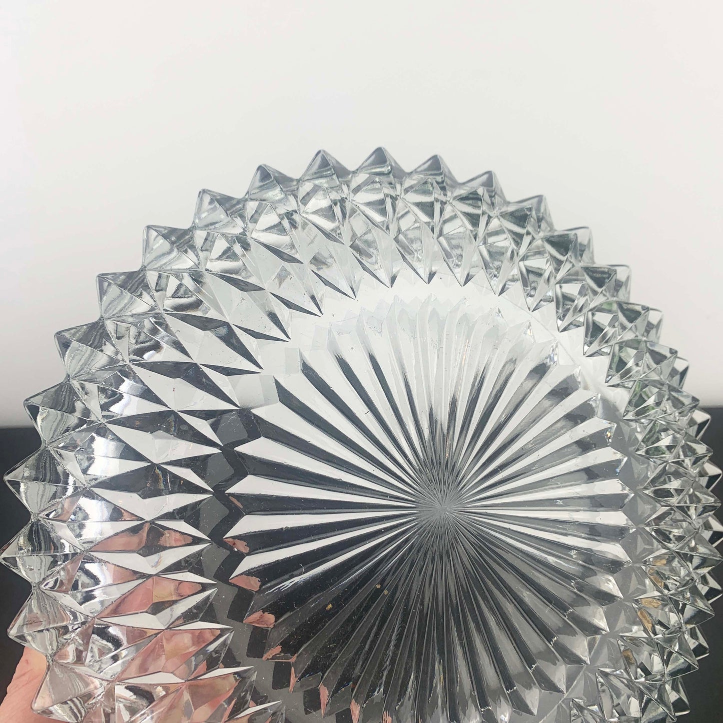 Indiana Glass Diamond Point Large Serving Bowl