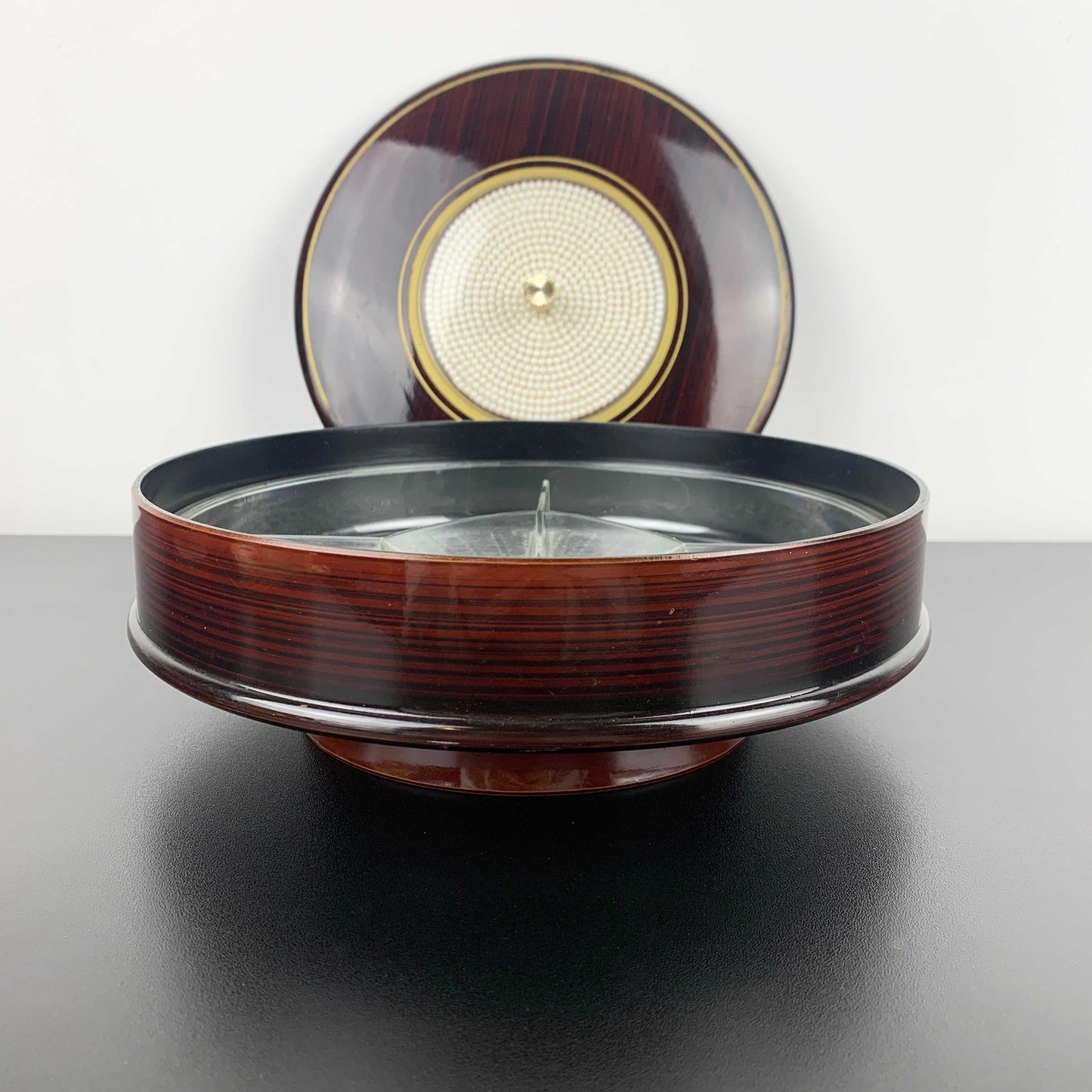 Lacquerware Sectioned Snack Dish