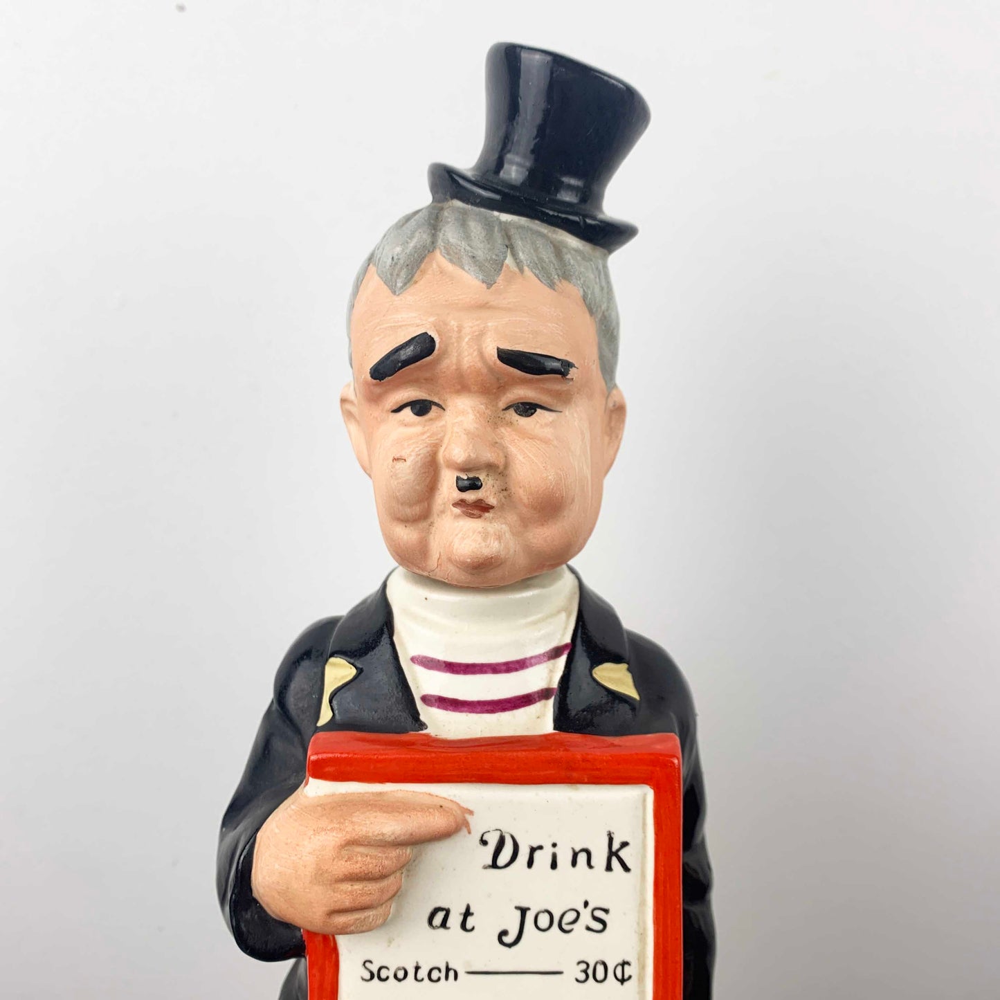 Ceramic Drink at Joe's Sandwich Man Decanter