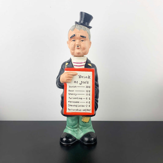 Ceramic Drink at Joe's Sandwich Man Decanter