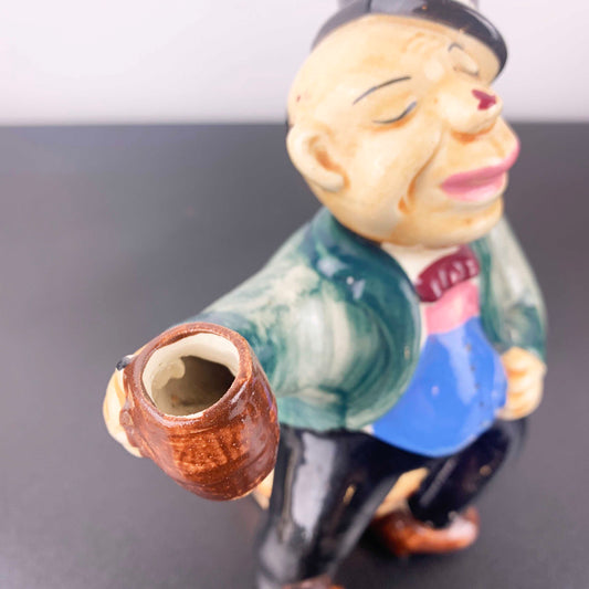Drunk Man on Barrel Novelty Decanter