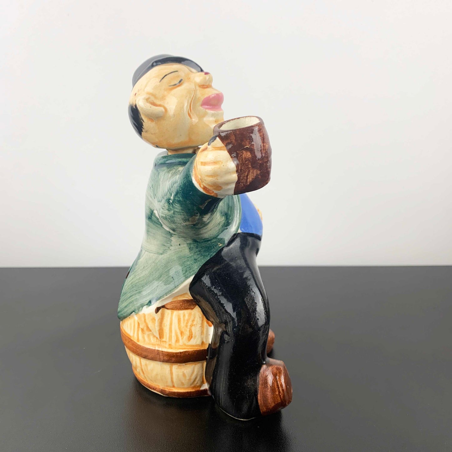 Drunk Man on Barrel Novelty Decanter