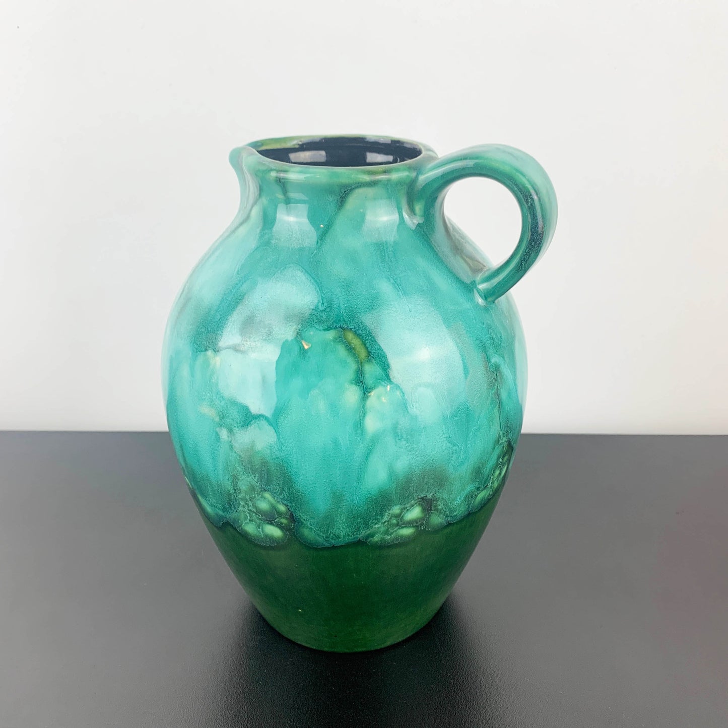 Dümler & Breiden West Germany Turquoise Pottery Jug