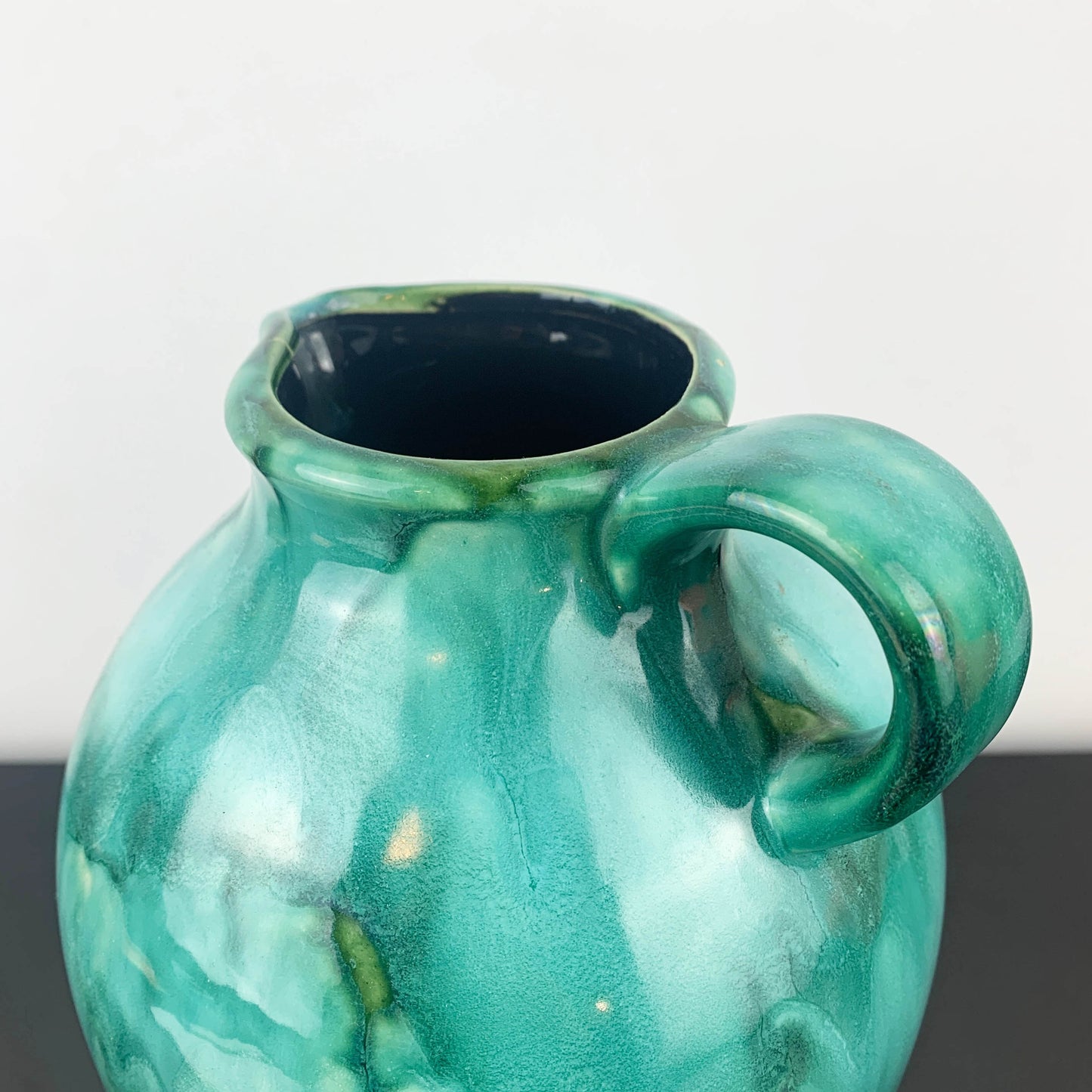 Dümler & Breiden West Germany Turquoise Pottery Jug