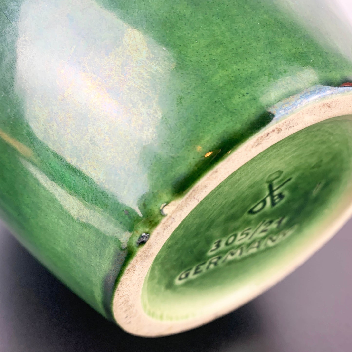Dümler & Breiden West Germany Turquoise Pottery Jug