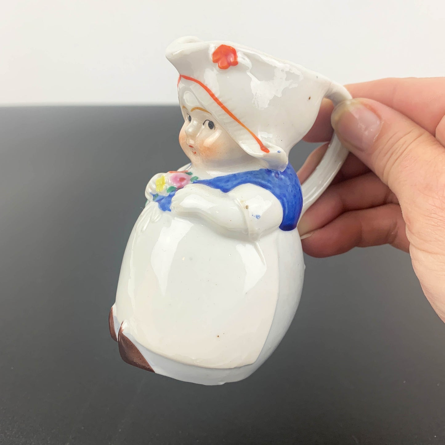 Miniature Dutch Girl Figural Jug
