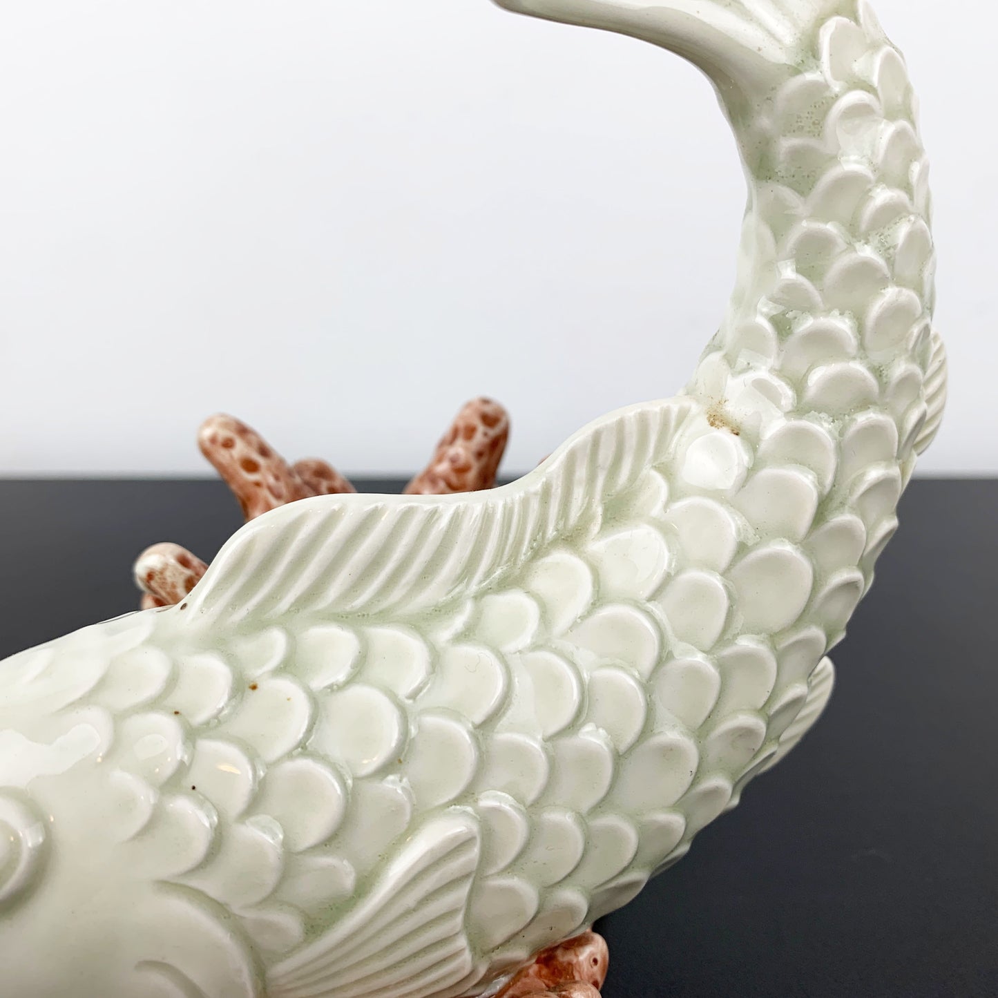 Fitz and Floyd 'Koi Fish' Figural Candle Holder 1976