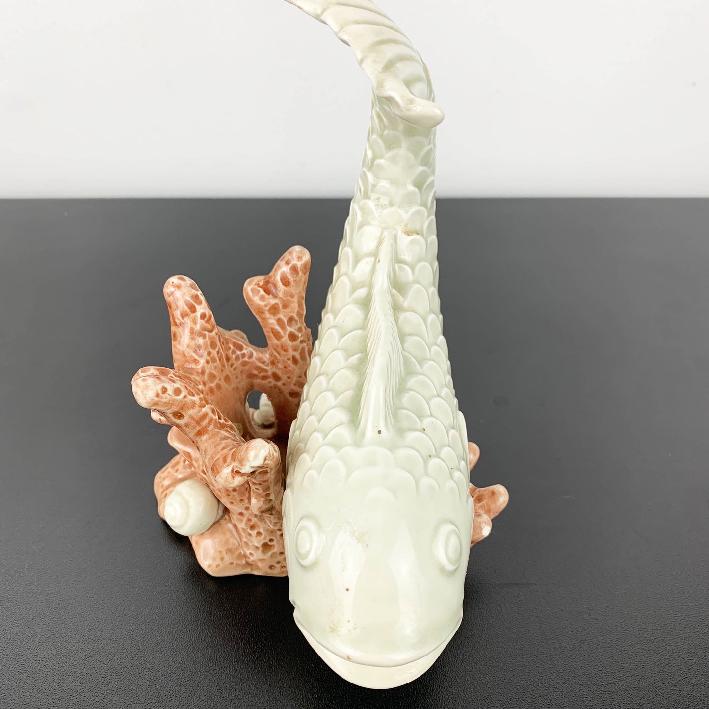 Fitz and Floyd 'Koi Fish' Figural Candle Holder 1976