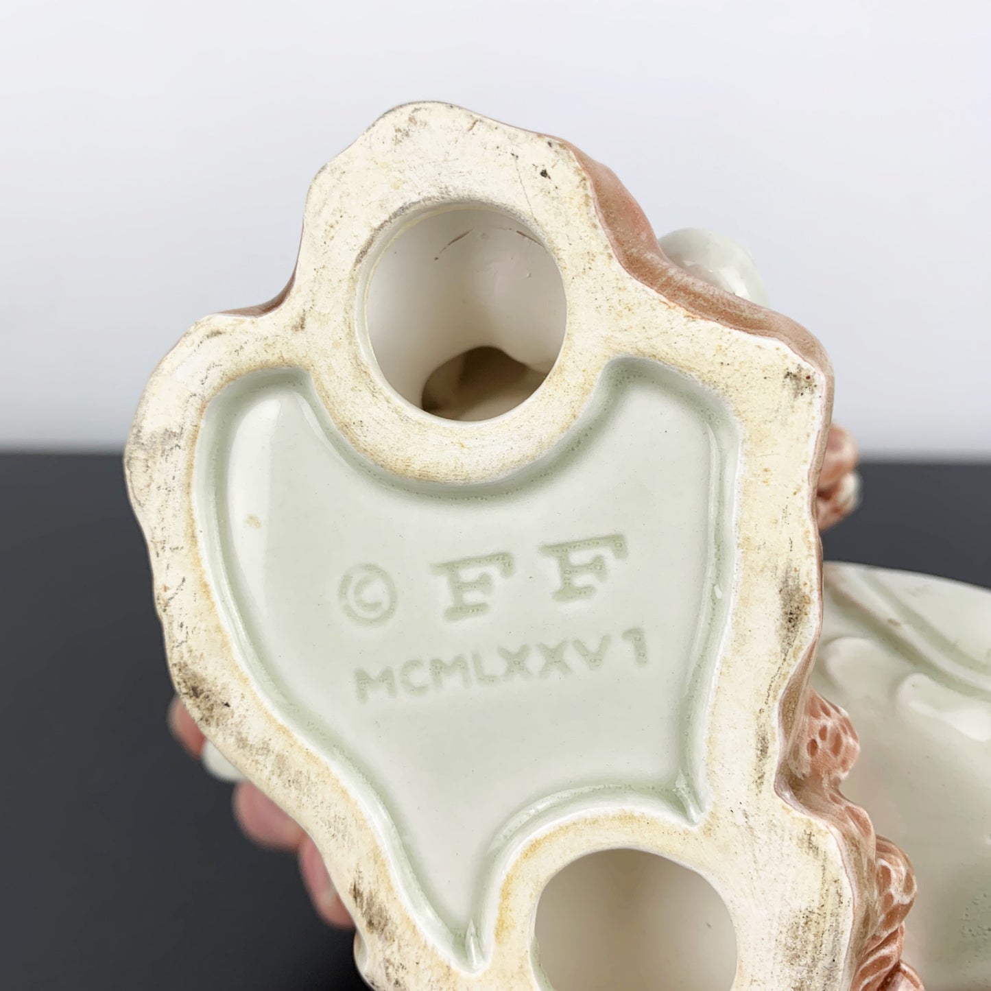 Fitz and Floyd 'Koi Fish' Figural Candle Holder 1976
