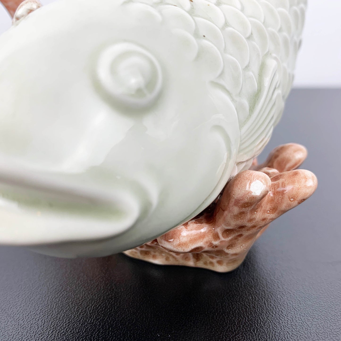 Fitz and Floyd 'Koi Fish' Figural Candle Holder 1976
