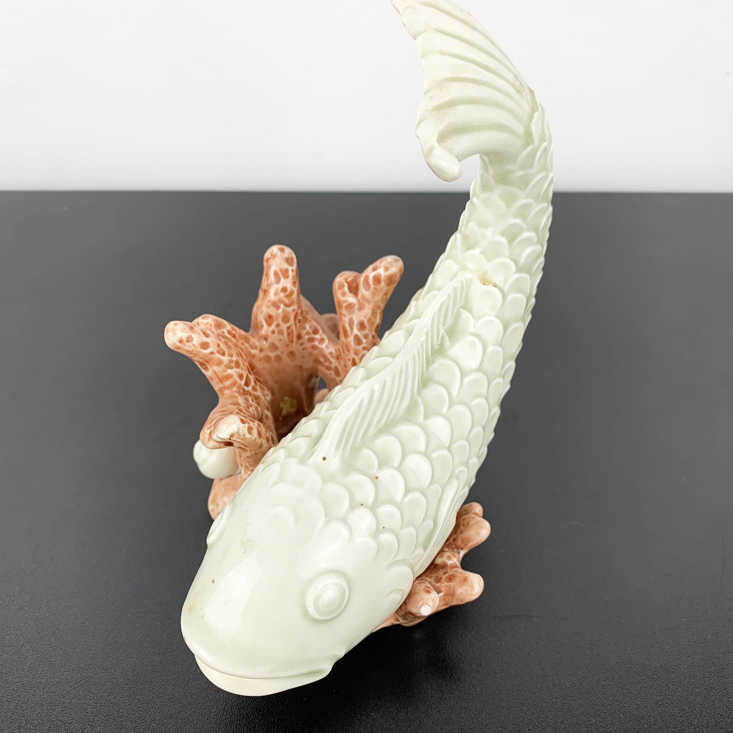 Fitz and Floyd 'Koi Fish' Figural Candle Holder 1976