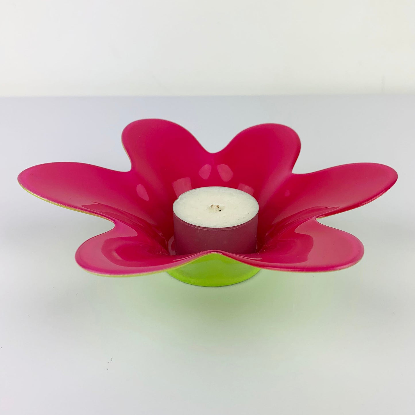Flower Shaped Glass Tea Light Candle Holders