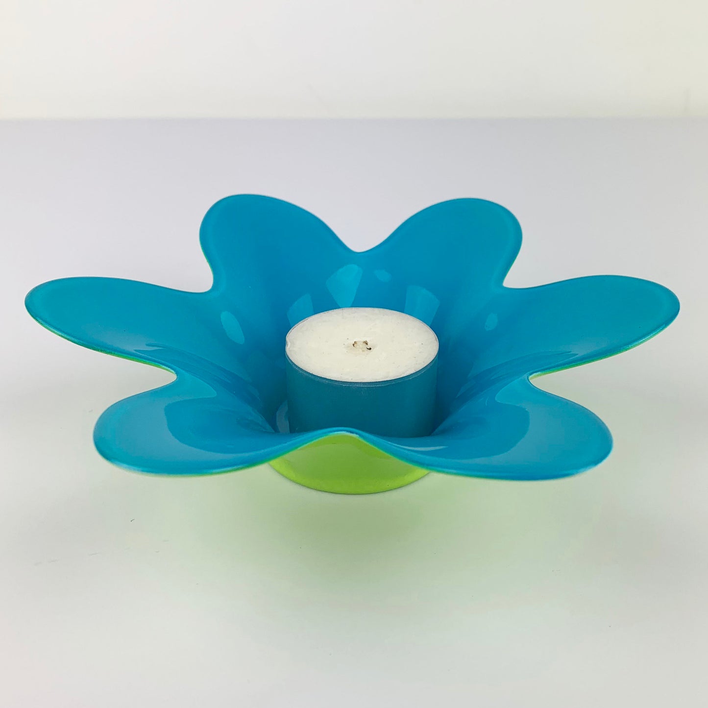 Flower Shaped Glass Tea Light Candle Holders