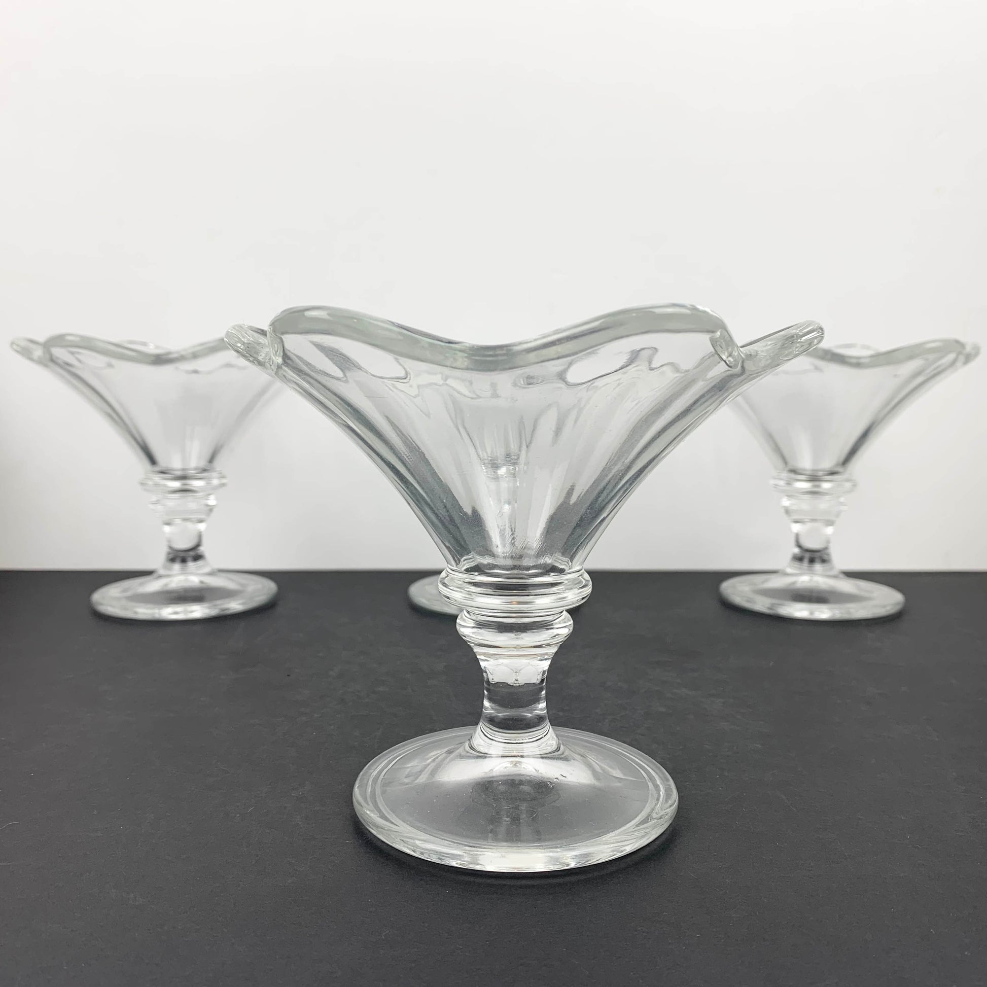 Flower Shape Footed Dessert Glass - Set of 4