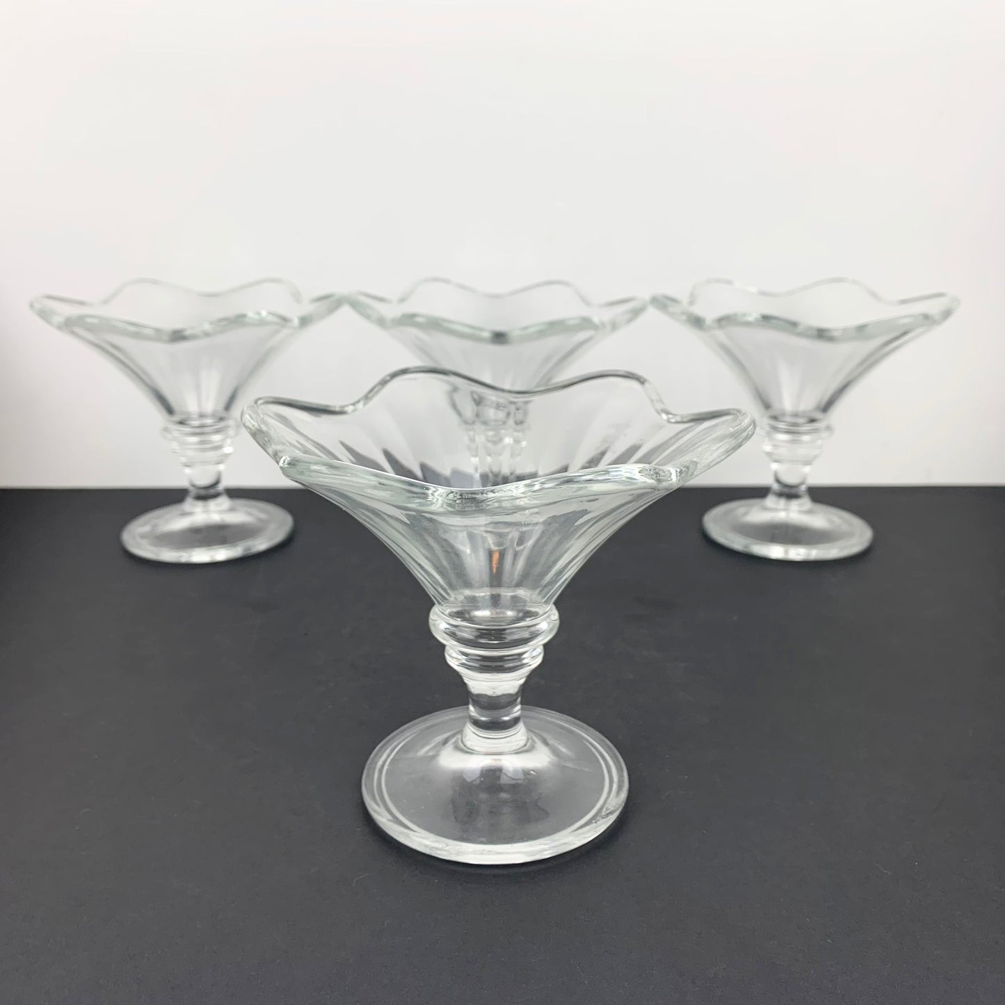 Flower Shape Dessert and Sundae Glass - Set of 4