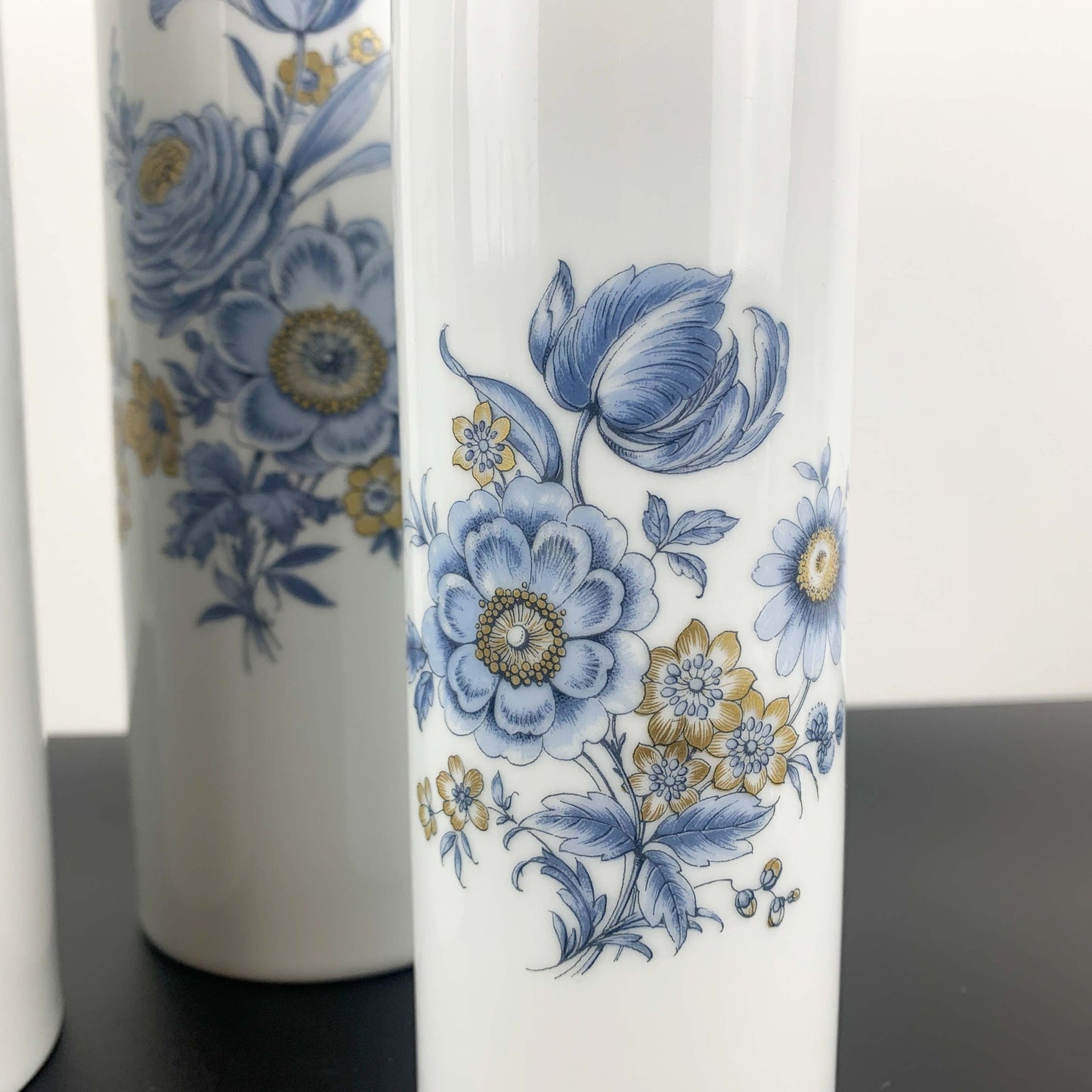 Franklin Porcelain Limited Edition Graduating Cylinder Vase Set