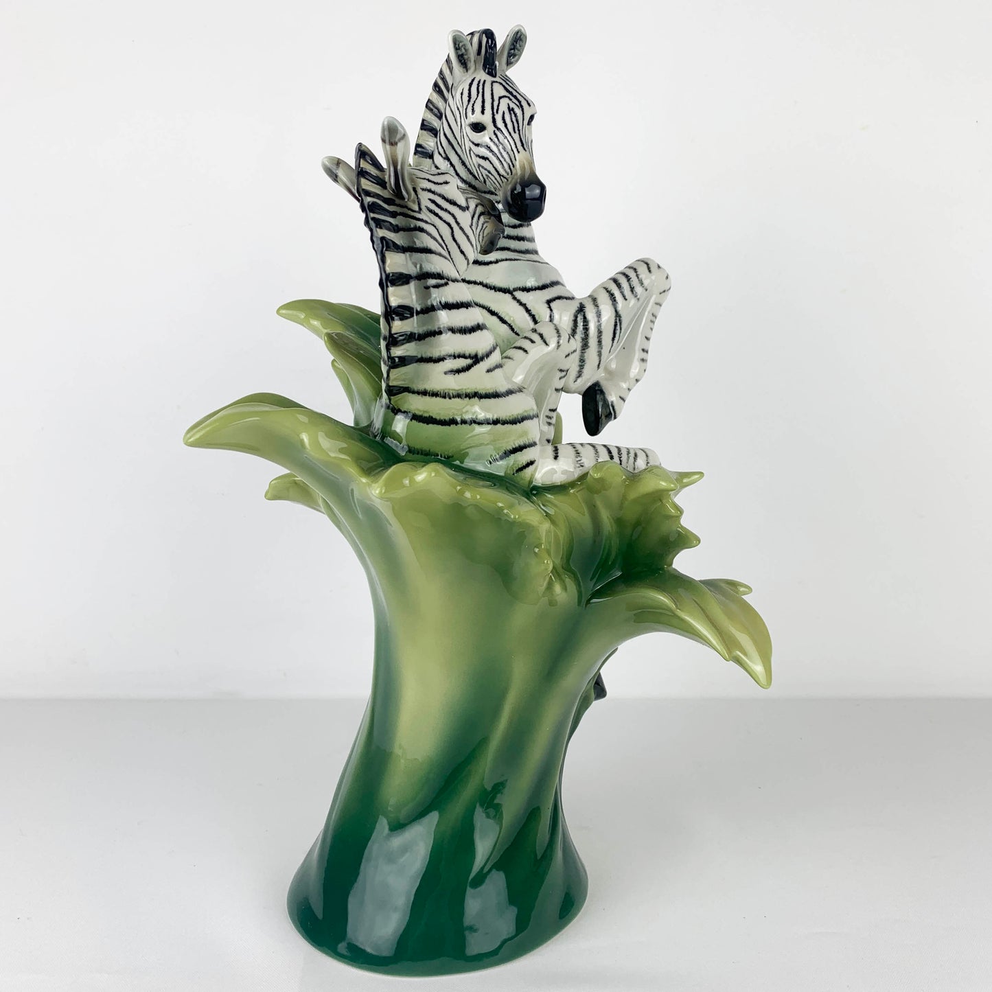 Franz African Animal Collection Zebra Sculptured Vase