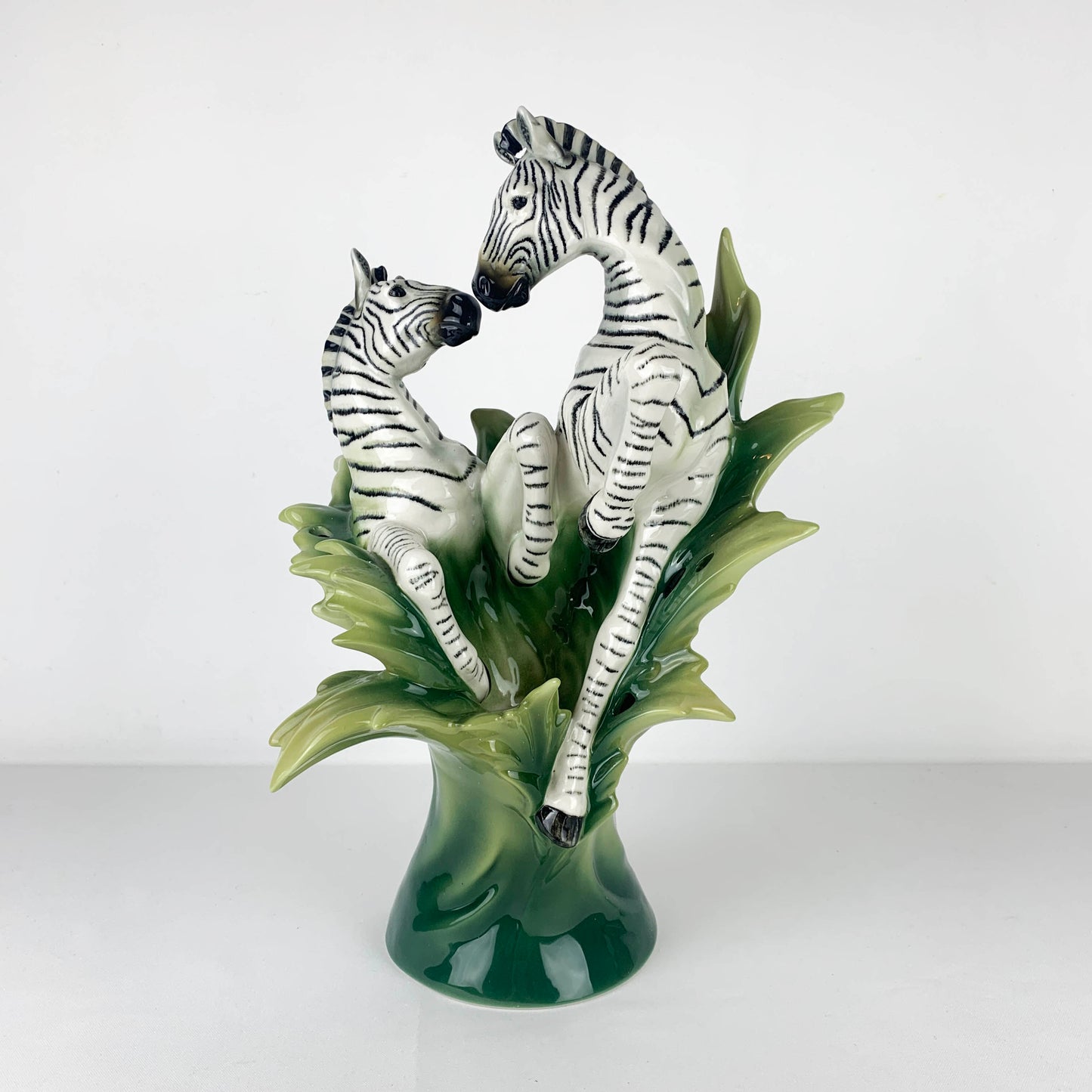 Franz African Animal Collection Zebra Sculptured Vase