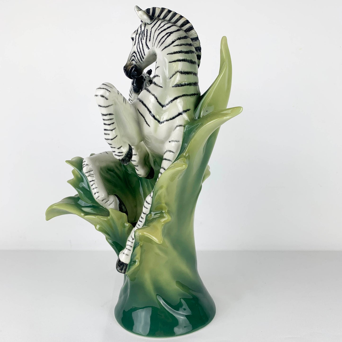 Franz African Animal Collection Zebra Sculptured Vase