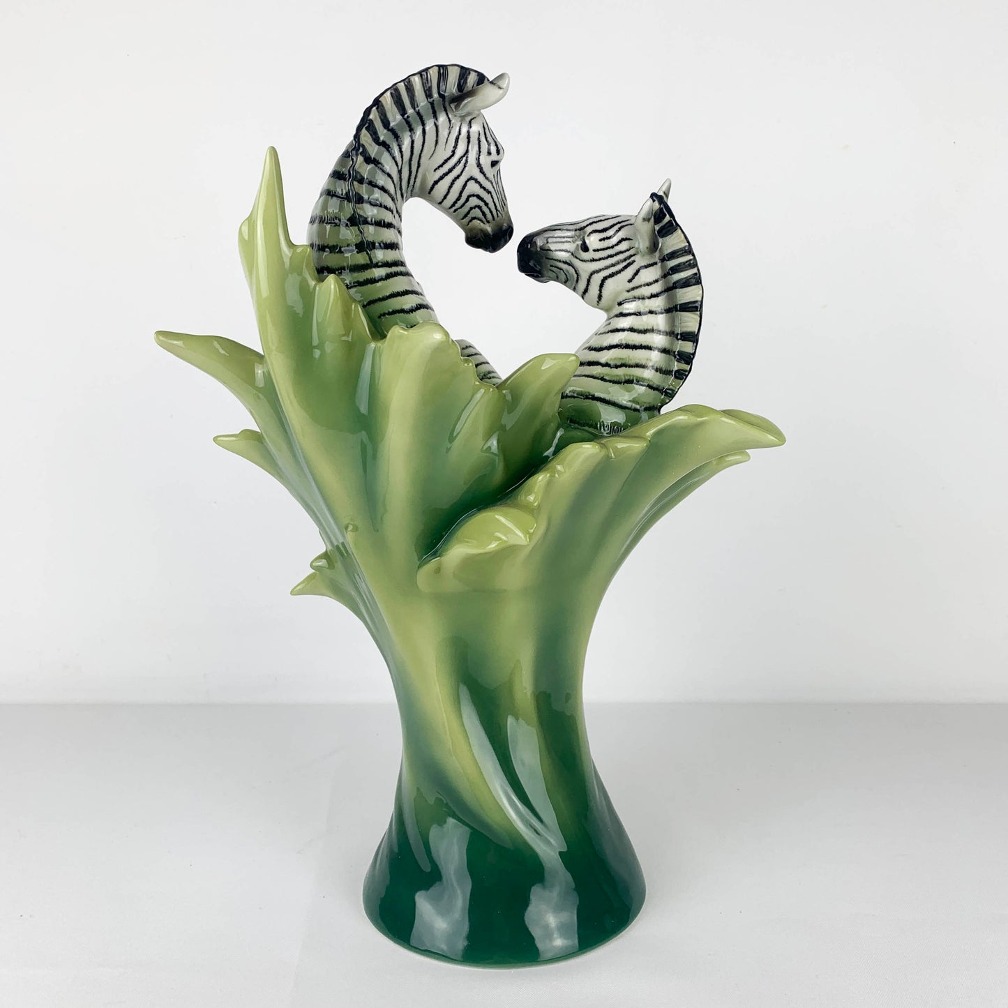 Franz African Animal Collection Zebra Sculptured Vase