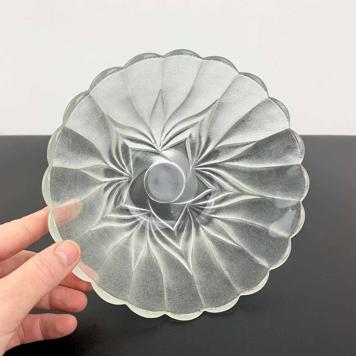 Flower Frosted Small Salad Bowl