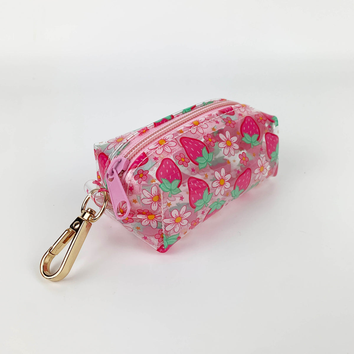 Fruit Print Mini Boxy Coin and Keychain Pouch