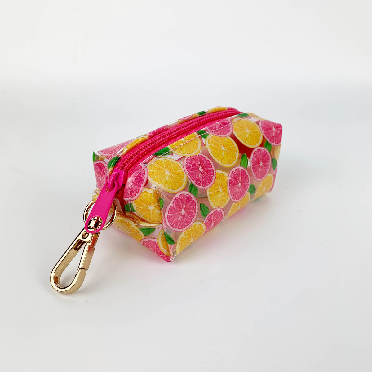 Fruit Print Mini Boxy Coin and Keychain Pouch