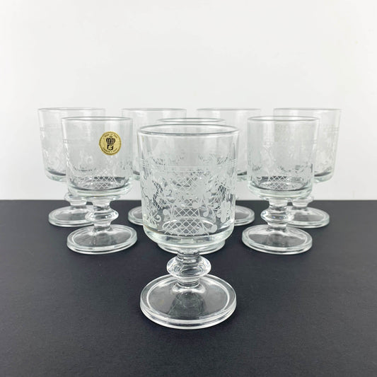 Cristalleria Fratelli Fumo wine glasses in 2 sizes
