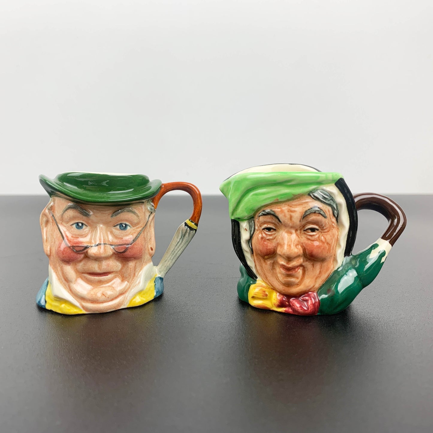 Royal Doulton and SylvaC Miniature Character Jug Set