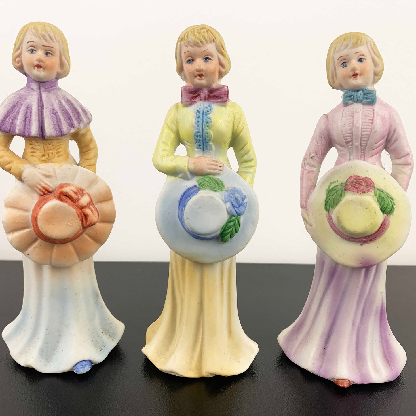 HCF London Victorian Ladies Porcelain Figurines - Set of 3