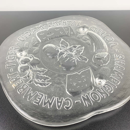 Pukeberg Art Glass Cheese Platter by Uno Westerberg