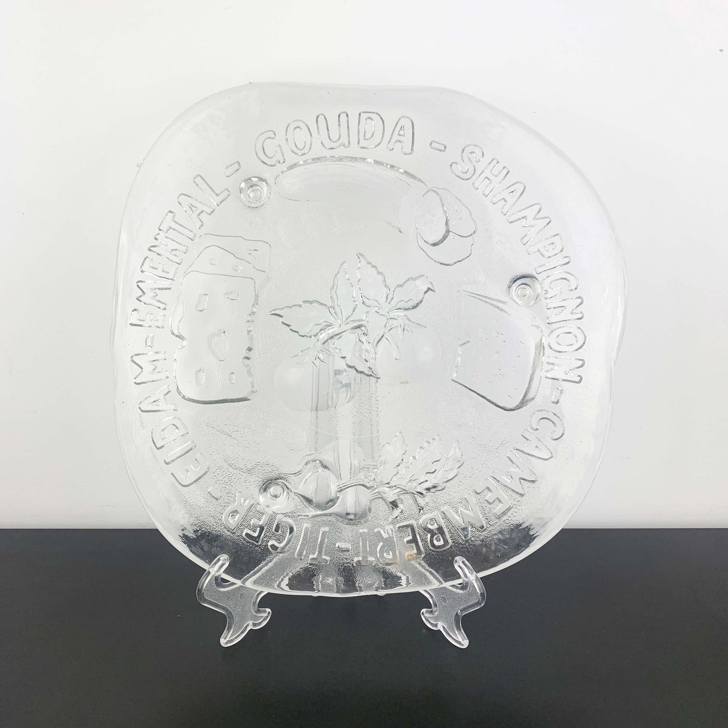 Pukeberg Art Glass Cheese Platter by Uno Westerberg