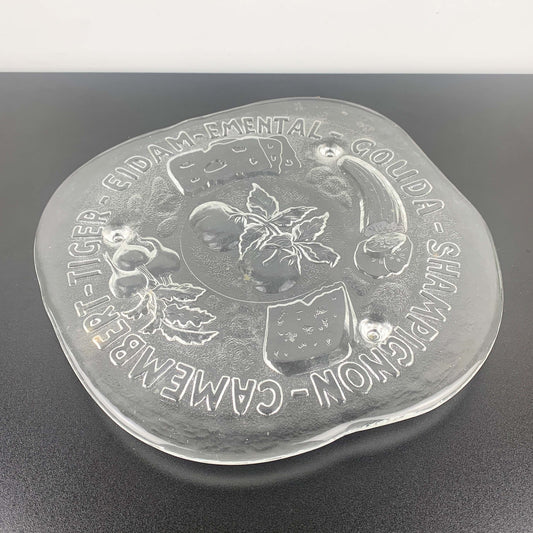 Pukeberg Art Glass Cheese Platter by Uno Westerberg