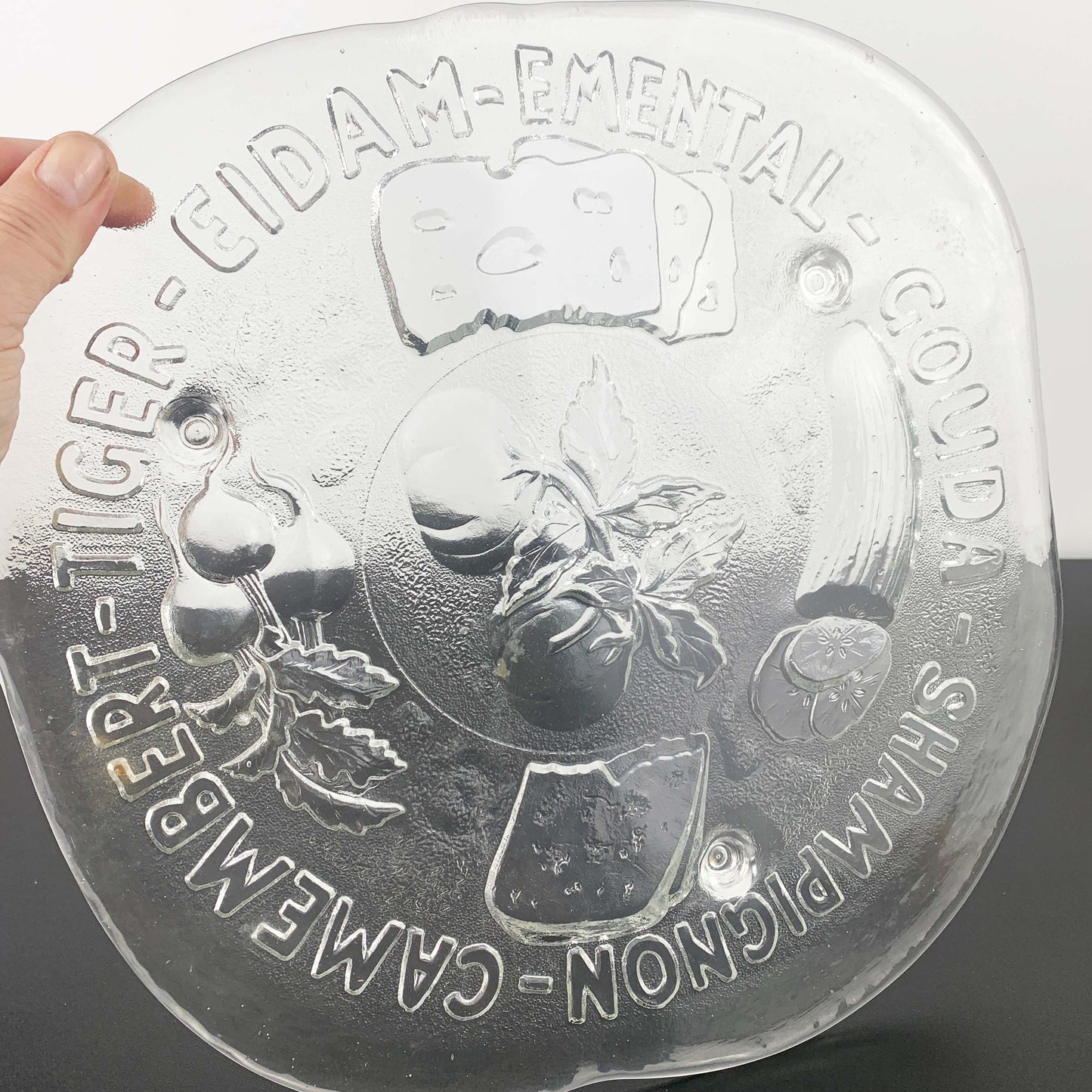 Pukeberg Art Glass Cheese Platter by Uno Westerberg